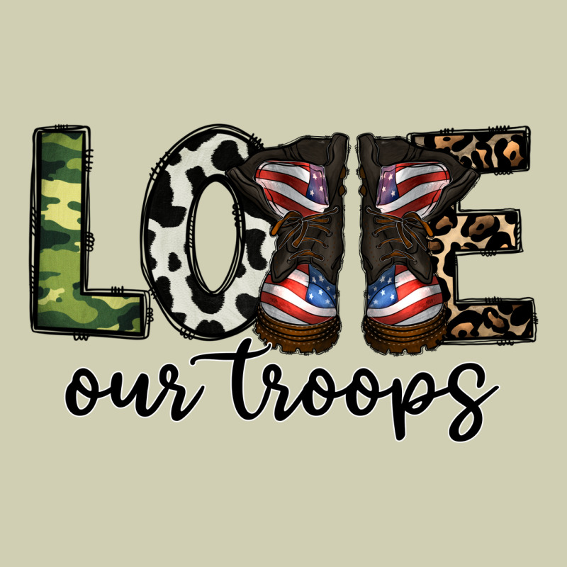 Love Our Troops Heavy Core Tee by CowhideDigitalArt | Teevron