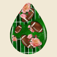 American Football And Western Roses Teardrop Premium Tee | Teevron