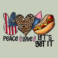 Peace Love Let's Get It Ladies Tee | Teevron