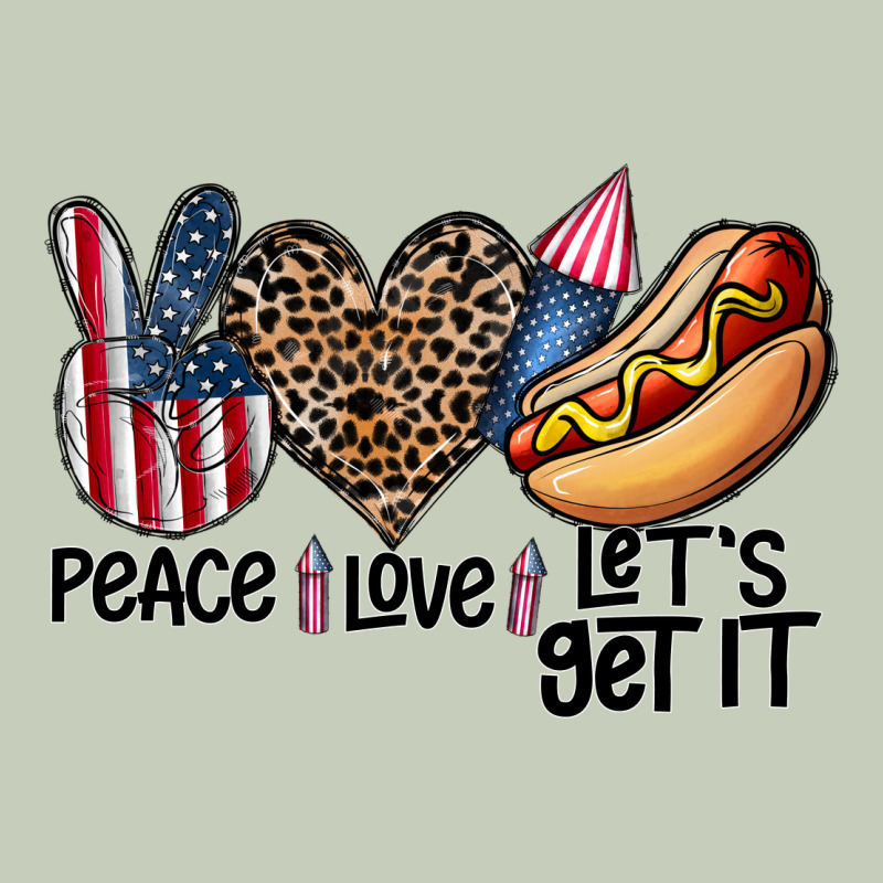 Peace Love Let's Get It Ladies Tee by CowhideDigitalArt | Teevron