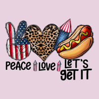 Peace Love Let's Get It Ladies Tee | Teevron