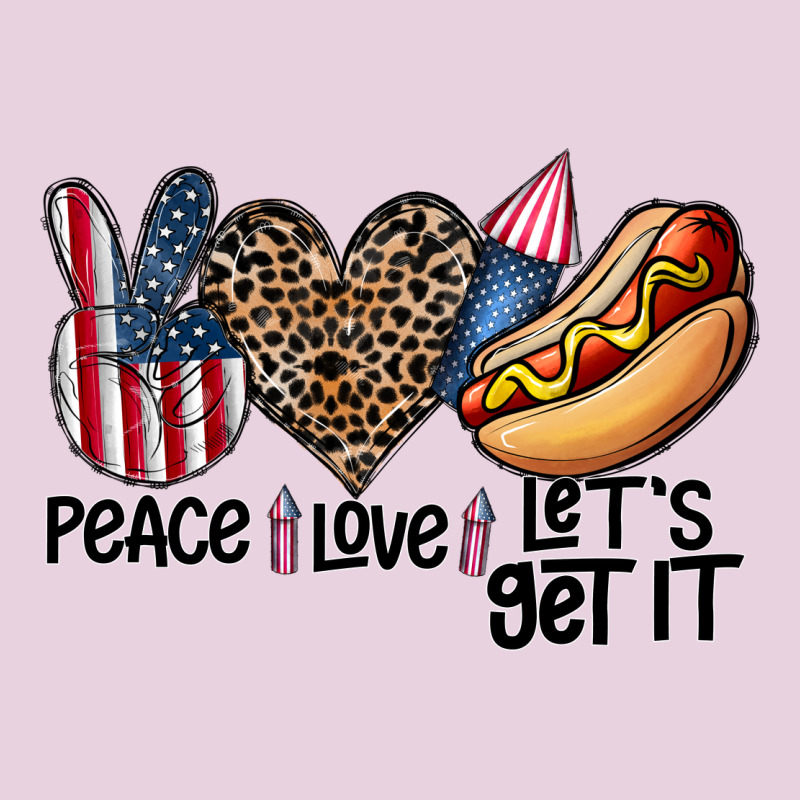 Peace Love Let's Get It Ladies Tee by CowhideDigitalArt | Teevron