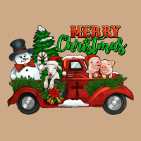 Merry Christmas Snowman And Farm Animals Truck Vintage Hoodie | Teevron