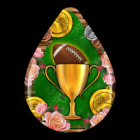 American Football And Western Roses Teardrop Premium Tee | Teevron