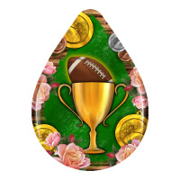 american football and western roses teardrop | Teevron