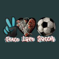 Peace Love Soccer Premium Hoodie | Teevron