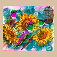 Hummingbirds Sunflower Heavyweight Hoodie | Teevron