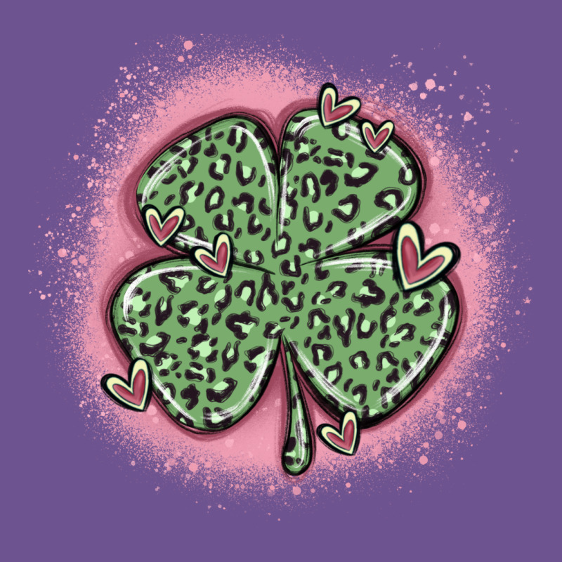 Leopard Shamrocks With Hearts Vintage Tee by MaliasSmallBusiness | Teevron