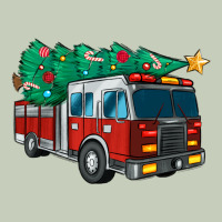 Christmas Fire Truck Long Sleeve Tee | Teevron