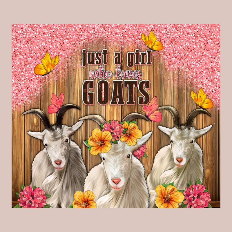 Just A Girl Who Loves Goats Tumbler Premium Hoodie by TumblerDesignByShophia | Teevron