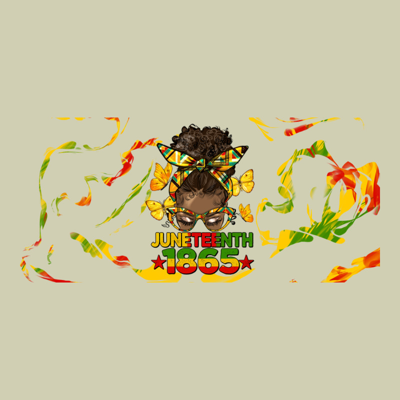 Juneteenth Afro Messy Bun Libbey Glass Heavy Core Tee by HRA Design Shop | Teevron