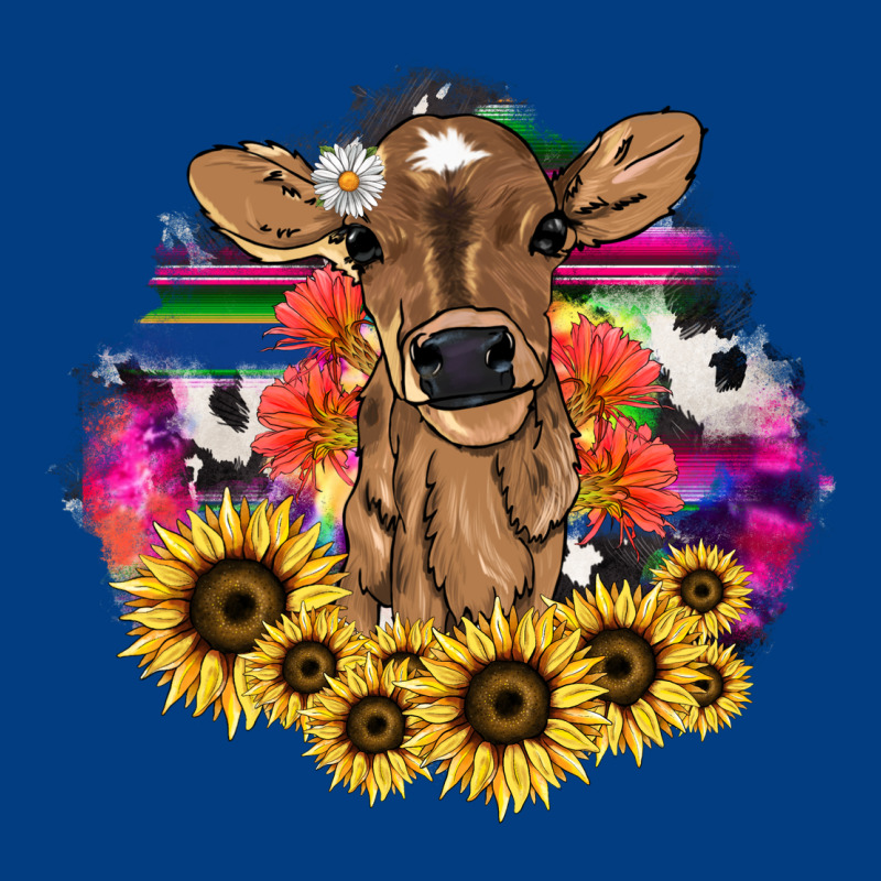 Baby Cow Flower Premium Sweatshirt by HowdyJamesFarm | Teevron