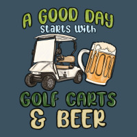 A God Day Starts With Golf Carts And Beer Urban Heavy Tee | Teevron