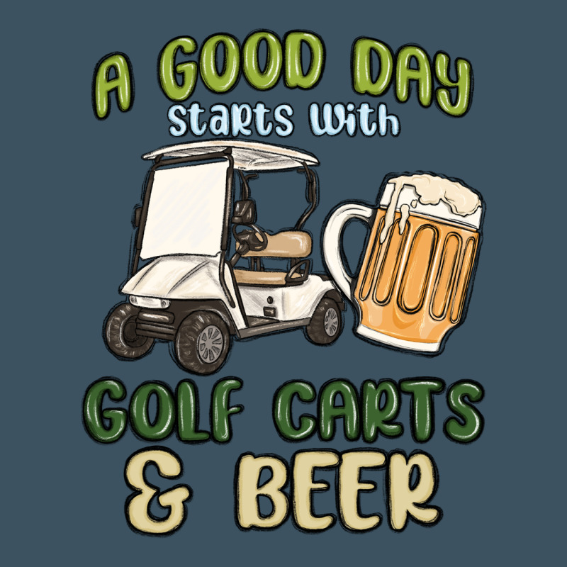 A God Day Starts With Golf Carts And Beer Urban Heavy Tee by MaliasSmallBusiness | Teevron