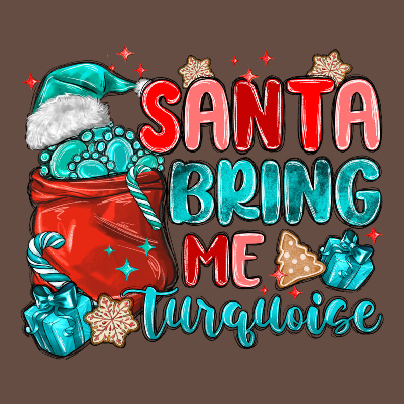 Santa Bring Me Turquoise Long Sleeve Tee by MaliasSmallBusiness | Teevron