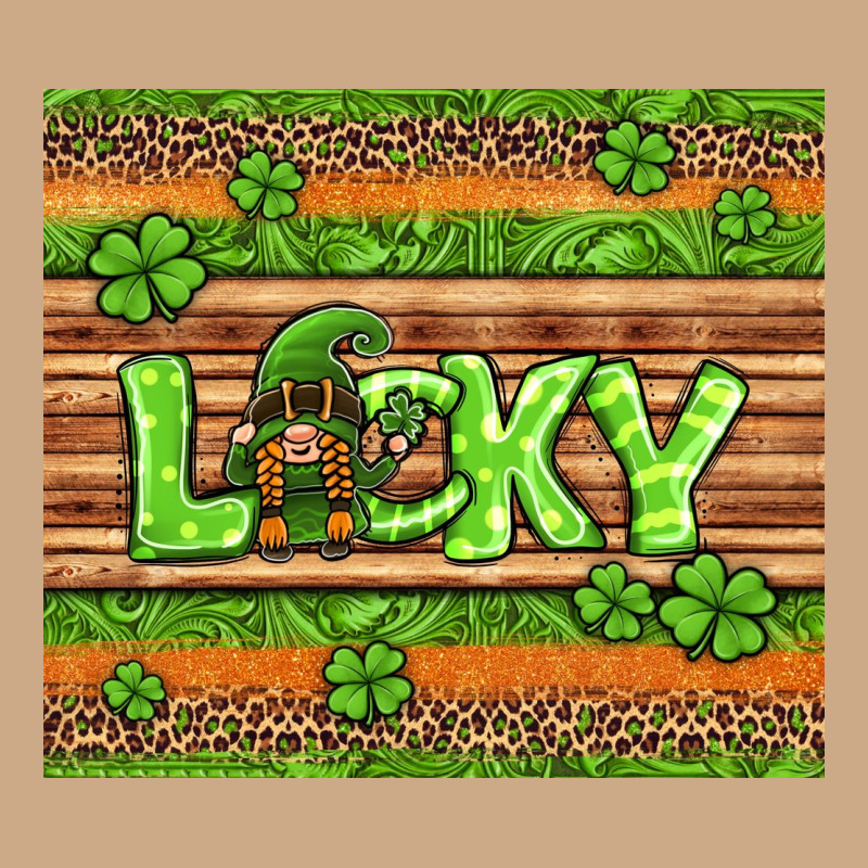 St Patricks Lucky Gnome Vintage Hoodie by Jasminsmagicworld | Teevron