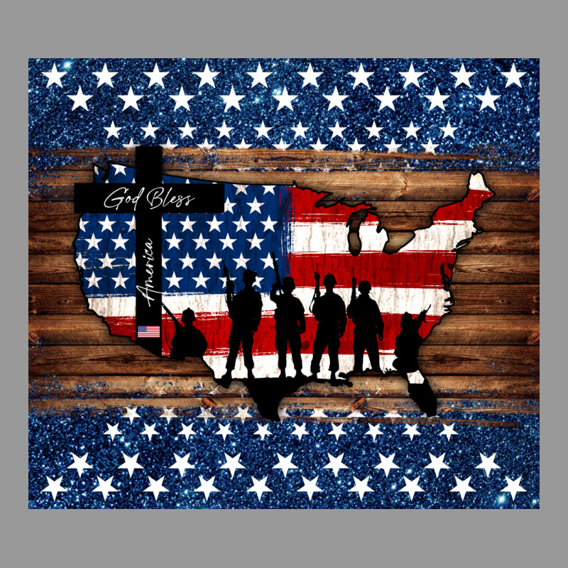 God Bless America American Flag Tumbler Vintage Hoodie by Jasminsmagicworld | Teevron