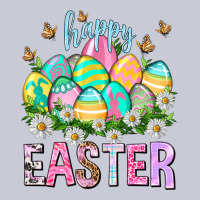 Happy Easter With Eggs Easter Day Heavyweight Hoodie | Teevron