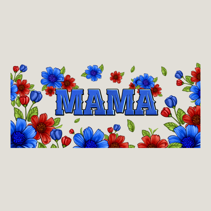 Floral American Mama 16oz Libbey Cup Heavy Core Tee by HRA Design Shop | Teevron