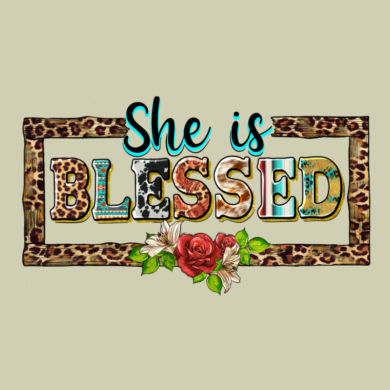She Is Blesssed Floral Heavy Core Tee by BarkalooDesign | Teevron