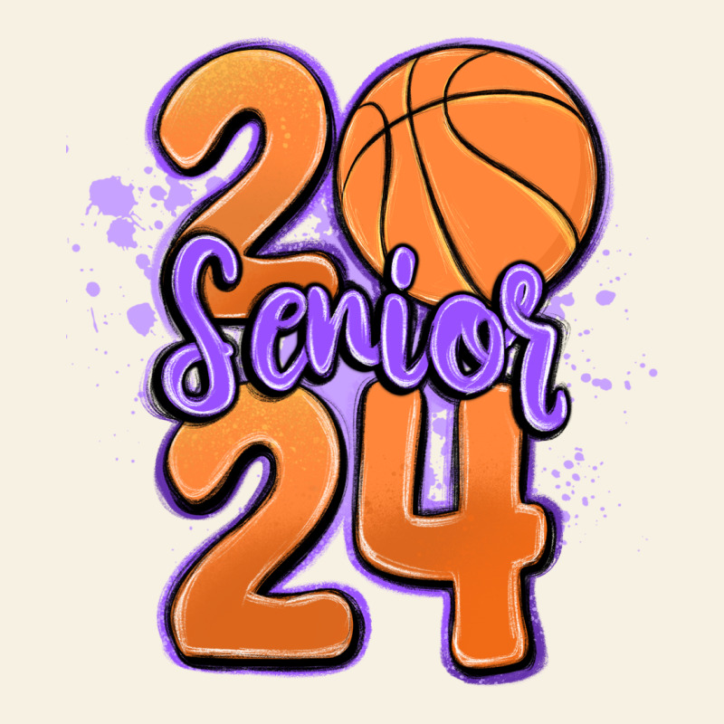 Senior 2024 Basketball Vintage Tee by MaliasSmallBusiness | Teevron