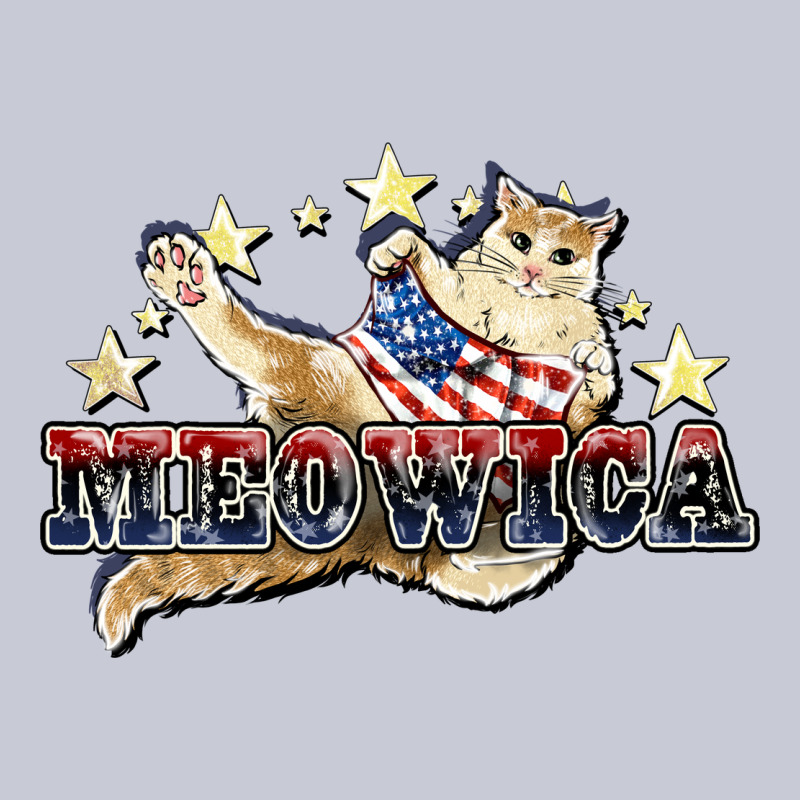 Meowica Cat 4th Of July Heavyweight Hoodie by HowdyJamesFarm | Teevron