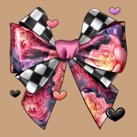 Coquette Bow Floral Checkered Pattern Vintage Tee | Teevron