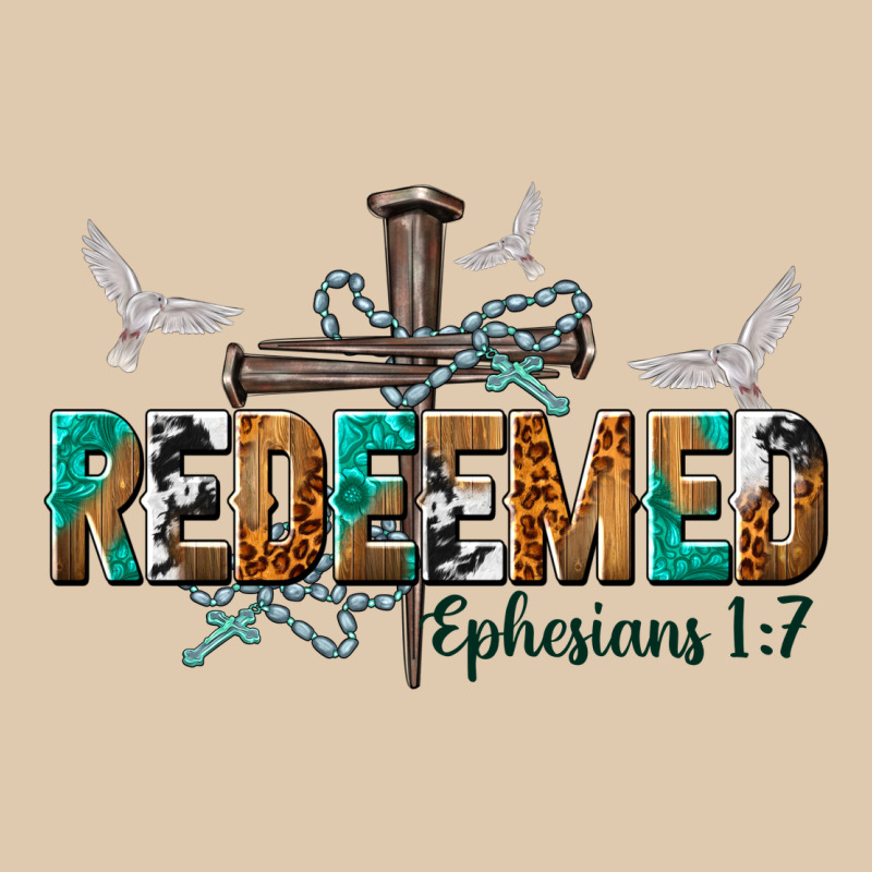 Redeemed Ephesians 1 7 Heavyweight Sweatshirt by NancyCooperArtShop | Teevron