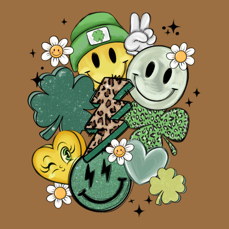 St Patricks Day Green Smile Vintage Tee by MaliasSmallBusiness | Teevron