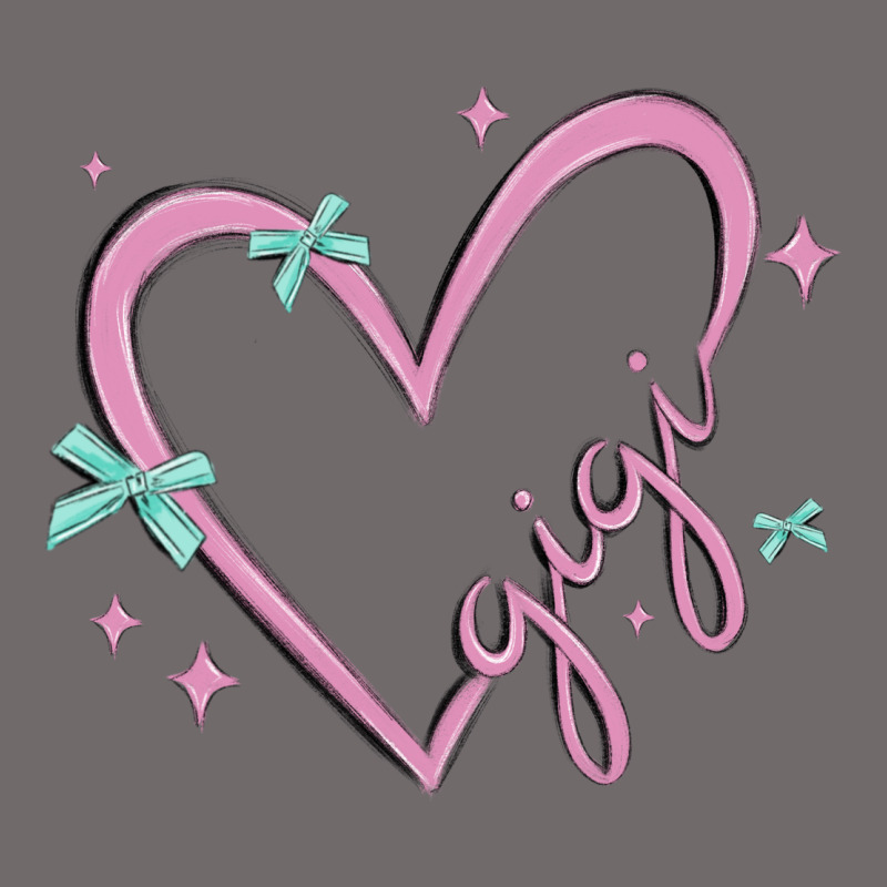 Gigi With Heart And Ribbons Urban Heavy Tee by MaliasSmallBusiness | Teevron