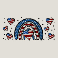 American Flag Rainbow 16oz Libbey Cup Heavy Core Tee | Teevron