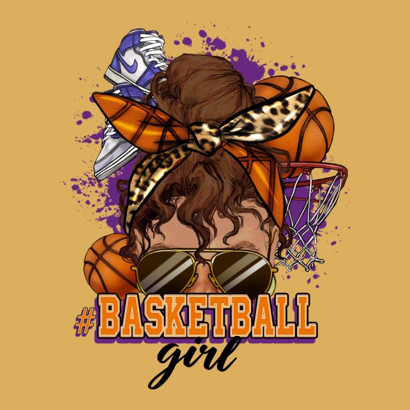 Messy Bun Basketball Girl Premium Hoodie by HowdyJamesFarm | Teevron