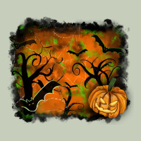 Halloween Background Ladies Tee | Teevron