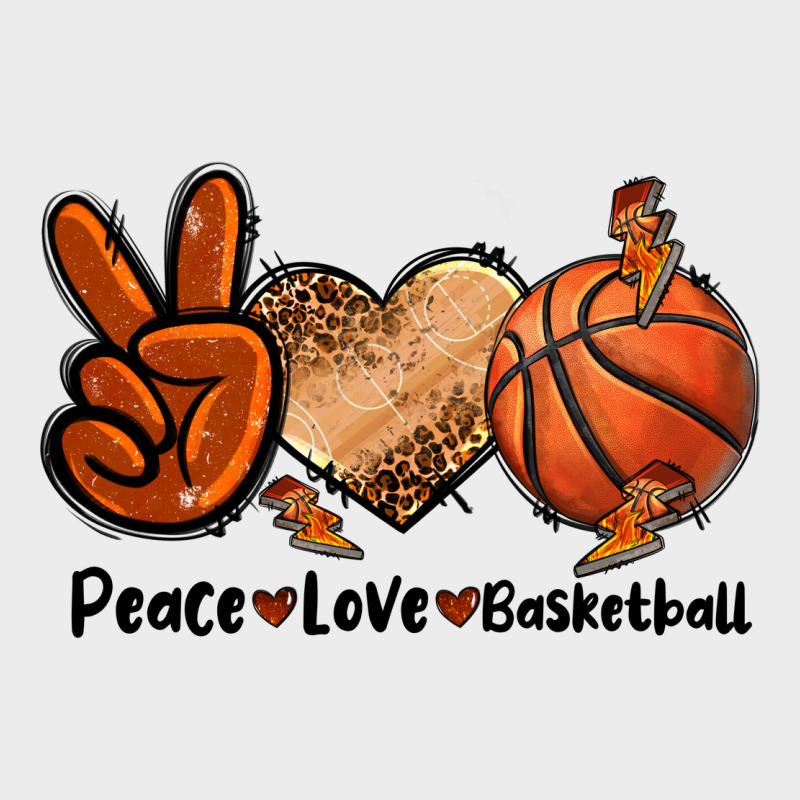 Peace Love Basketball Urban Hoodie by FaDigitalArtStudio | Teevron
