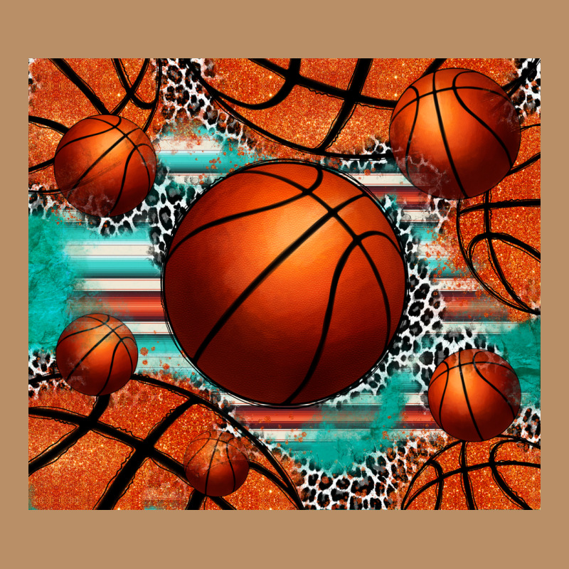 Basketball Leopard Serape Tumbler Vintage Hoodie by Jasminsmagicworld | Teevron