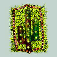Cactus Leopard Frame Zipper Hoodie | Teevron