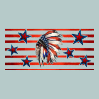 Patriotic Native American Headdress 16oz Libbey Cup Heavy Core Tee | Teevron