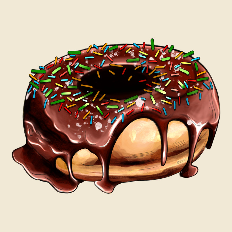 Chocolate Donut With Candies Premium Tee by AdoDesignShop | Teevron