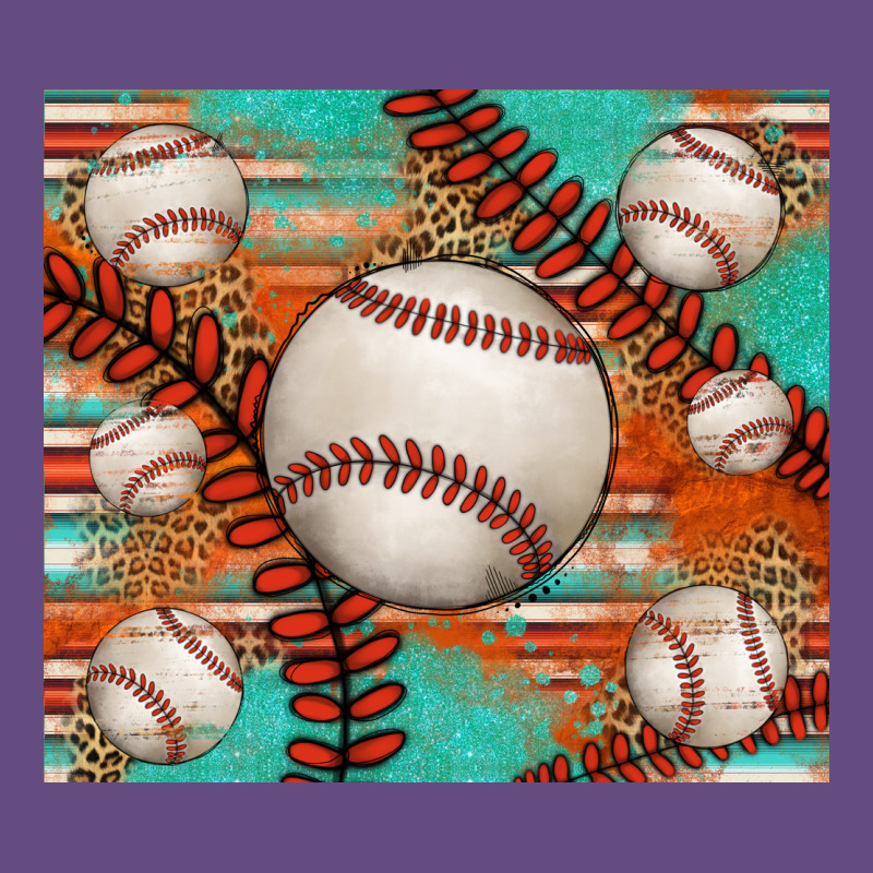 Baseball Turquoise Serape Glitter Tumbler Vintage Hoodie by Jasminsmagicworld | Teevron