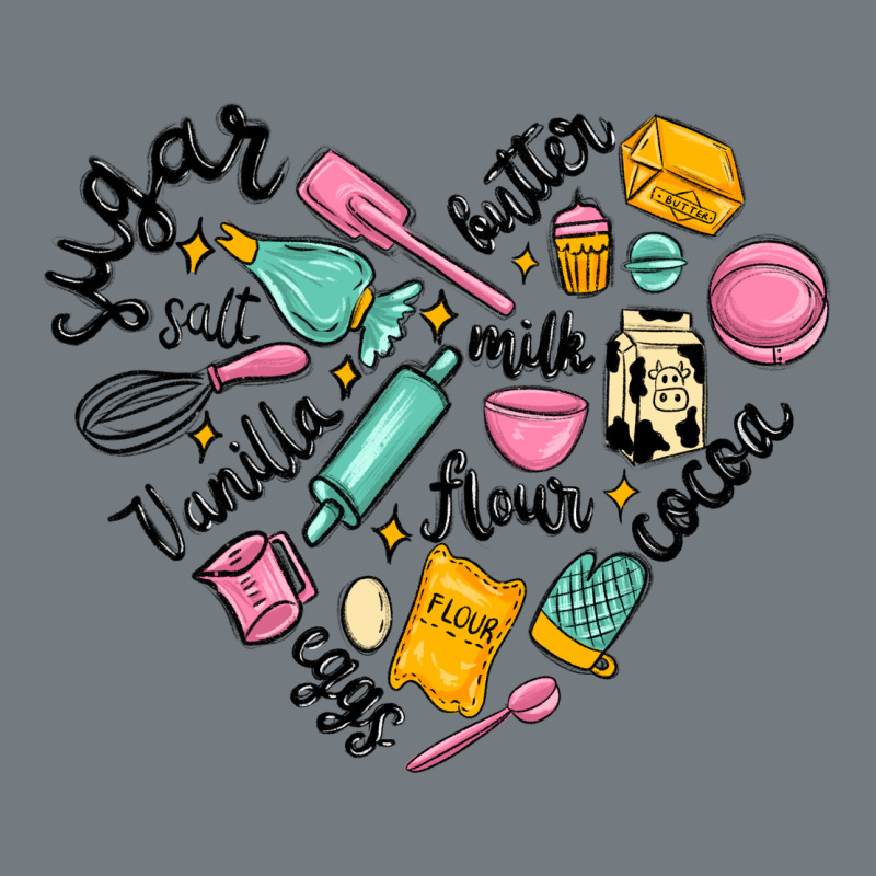 Vanilla Eggs Sugar Cocoa And Kitchen Heart Heavyweight Sweatshirt by MaliasSmallBusiness | Teevron