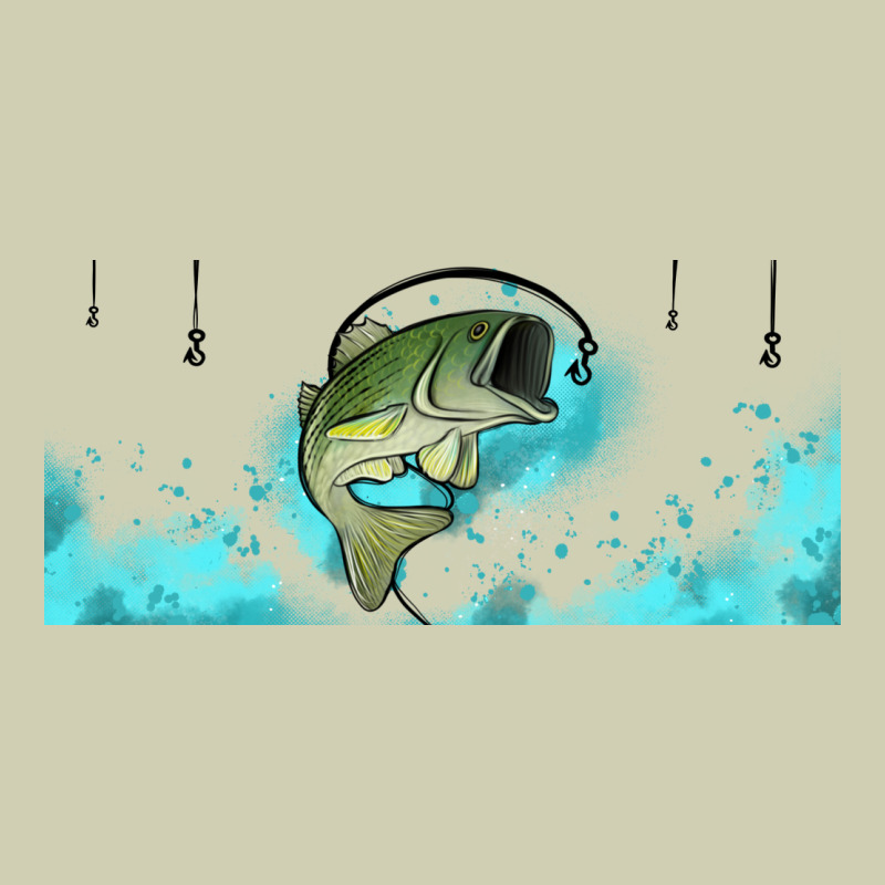 Jumping Bass Fishing 16oz Libbey Cup Heavy Core Tee by HRA Design Shop | Teevron