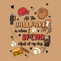 At The Ballpark Is Where I Spend Most Of My Day Vintage Tee | Teevron