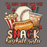 I'm Just Here For The Snack Baseball Sister Urban Heavy Tee | Teevron