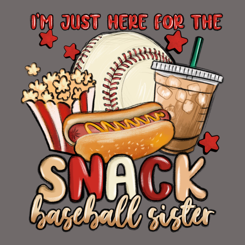 I'm Just Here For The Snack Baseball Sister Urban Heavy Tee by MaliasSmallBusiness | Teevron