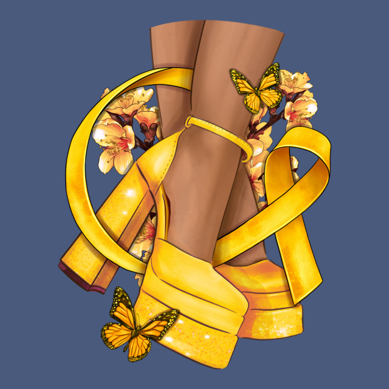 Childhood Cancer Diva Yellow Ribbon Vintage Hoodie by NancyCooperArtShop | Teevron