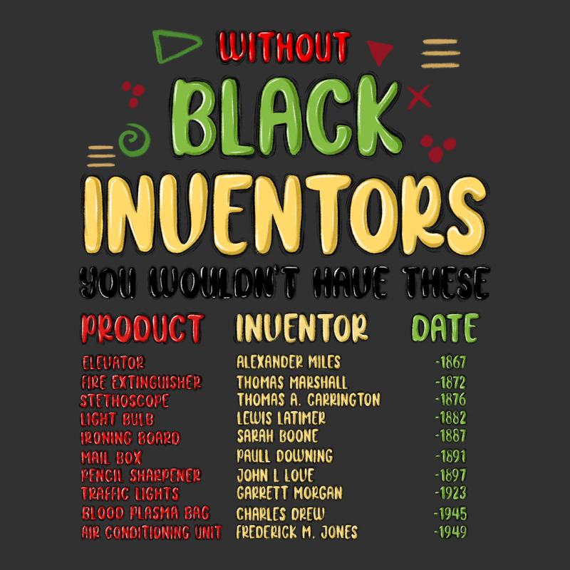 Black Inventors Black History Urban Heavy Tee by MaliasSmallBusiness | Teevron