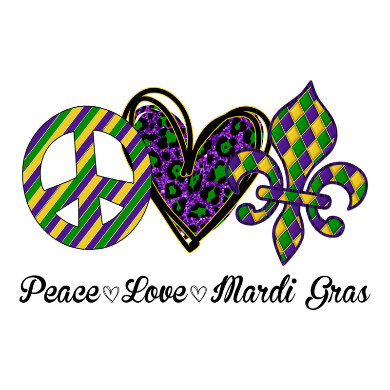 Mardi Gras Love Peace Zipper Hoodie by Bettercallsaul | Teevron