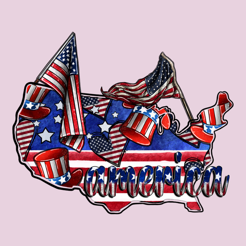 America Ladies Tee by CowhideDigitalArt | Teevron