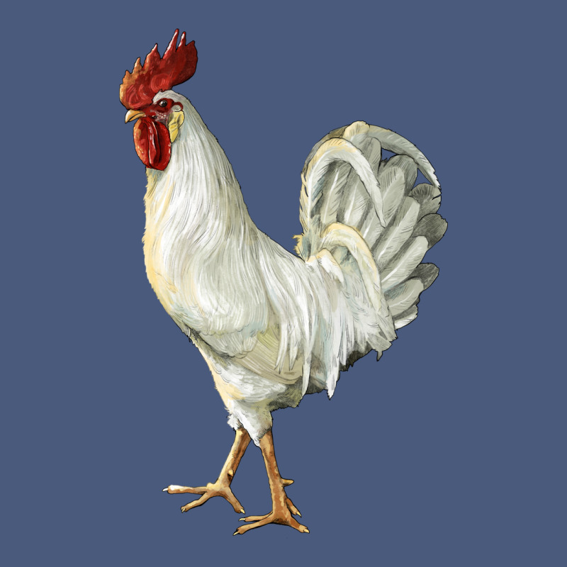 Leghorn Rooster Vintage Hoodie by LillyAllenDesigns | Teevron