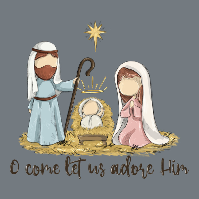O Come Let Us Adore Him Heavyweight Sweatshirt by MaliasSmallBusiness | Teevron
